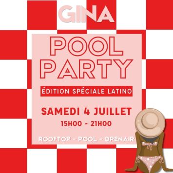 POOL PARTY GINA - 4 JUIL - format carré